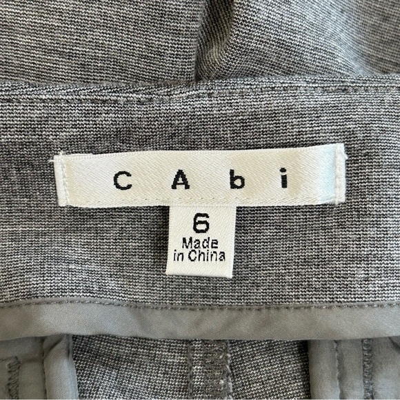 CABI Cabi Casual Gray Elastic Waist Pull On Skinny Ankle Pants Size 6. - Picture 10 of 11